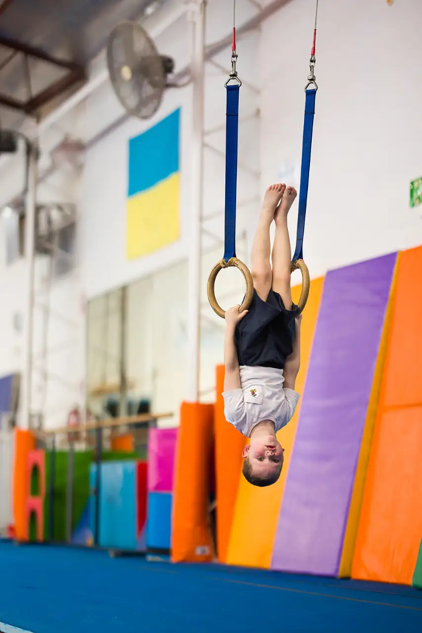 Children enjoying gymnastics activities