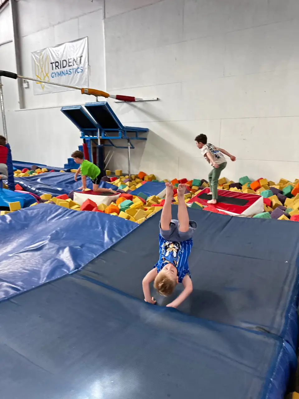 Kids learning through gymnastics play